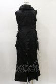 画像2: Qutie Frash / ミリタリーロングベスト  黒 H-26-03-01-004-QU-TO-KB-ZH (2)