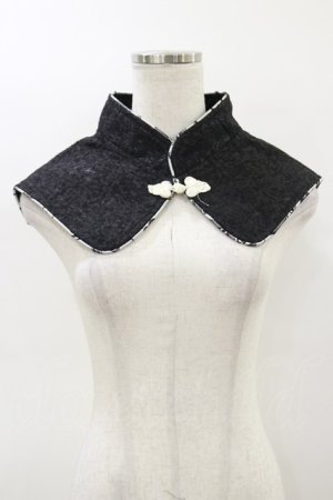 画像: Qutie Frash / 2019プレミアム-白鶴-チャイナ付け襟  黒 H-26-03-01-038-QU-ZA-KB-ZH