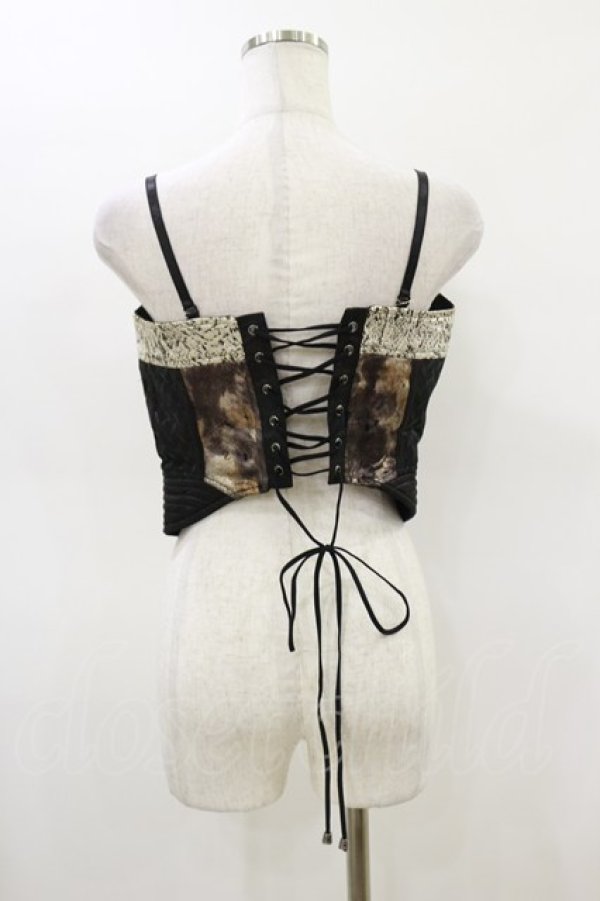 画像2: Qutie Frash / 2018プレミアム-華蝶-ビスチェ  黒 H-26-03-01-039-QU-TO-KB-ZH (2)