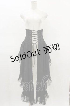 画像: Qutie Frash / 2020プレミアム-黒鳥-コルセット  黒 H-26-03-01-040-QU-ZA-KB-ZH