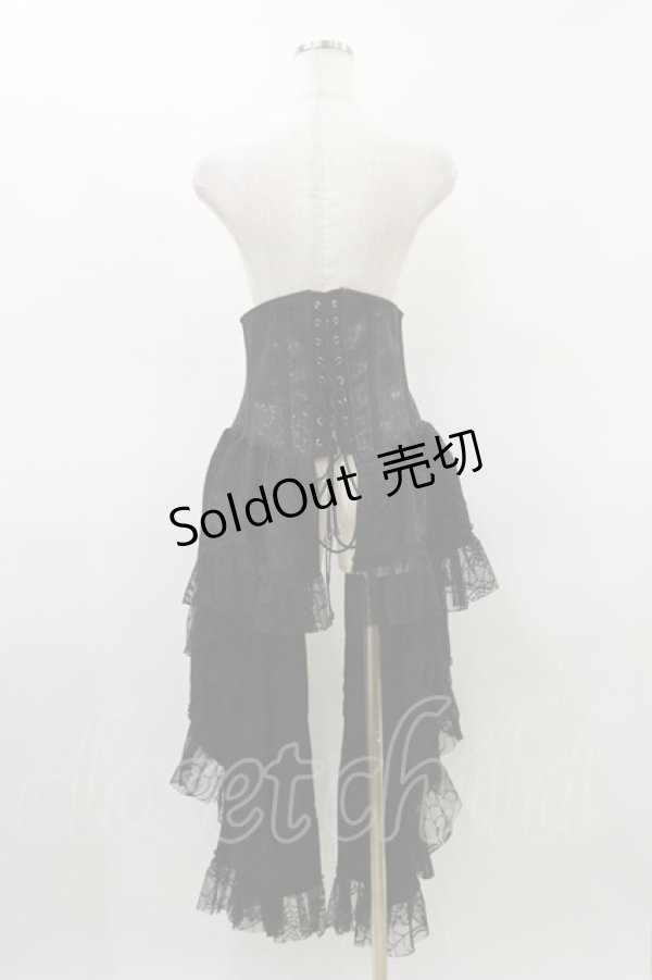 画像2: Qutie Frash / 2020プレミアム-黒鳥-コルセット  黒 H-26-03-01-040-QU-ZA-KB-ZH (2)