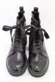 画像1: m petit by misako / レースアップショートブーツ LL ブラック H-26-03-01-1001-0-SH-NS-ZH (1)