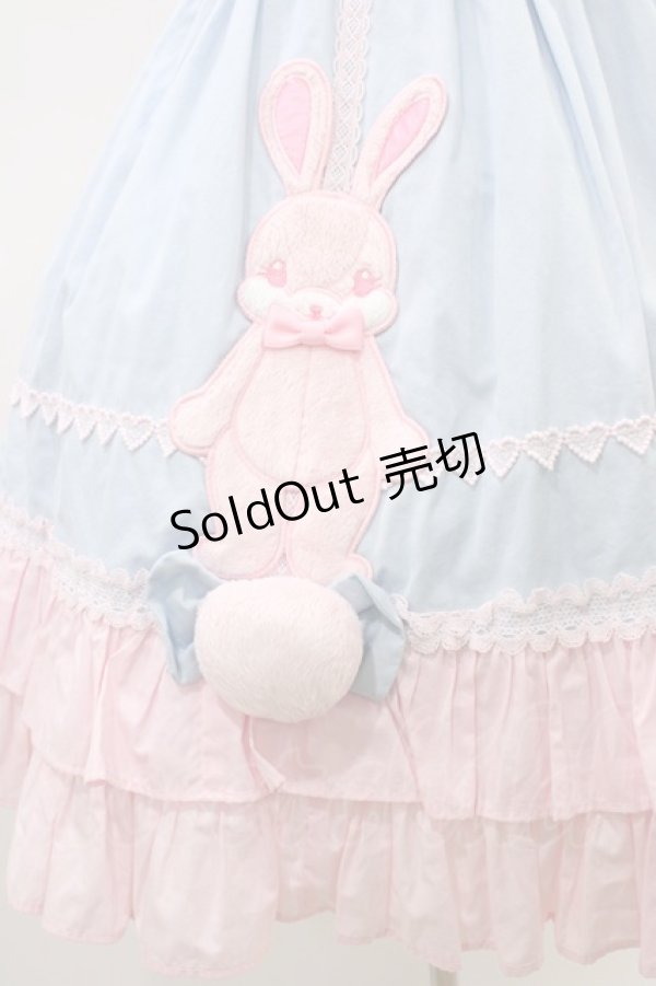 画像5: Angelic Pretty / なかよしバニージャンパースカート Free サックス/ピンク H-26-03-01-1020-AP-OP-NS-ZH (5)