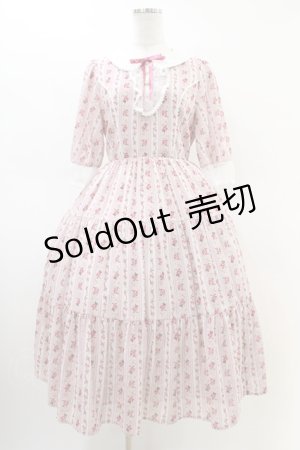 画像: axes femme kawaii / プチローズ柄ワンピース M ピンク H-26-03-01-1023-AX-OP-NS-ZH