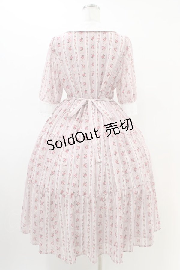 画像2: axes femme kawaii / プチローズ柄ワンピース M ピンク H-26-03-01-1023-AX-OP-NS-ZH (2)