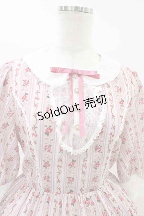 画像3: axes femme kawaii / プチローズ柄ワンピース M ピンク H-26-03-01-1023-AX-OP-NS-ZH (3)