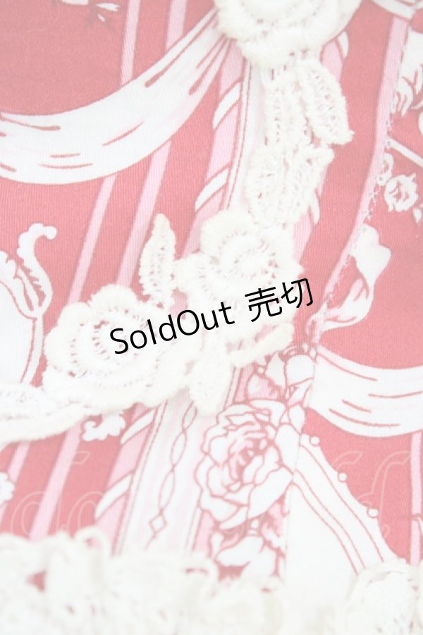 画像3: BABY,THE STARS SHINE BRIGHT / マリーアントワネット柄ジャンパースカート【難あり】 Free エンジ H-26-03-01-1025-BA-OP-NS-ZH (3)