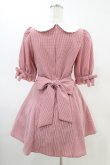 画像2: Secret Honey / トランプ刺繍ギンガムチェック半袖ワンピース Free レッド H-26-03-01-1026-CA-OP-NS-ZH (2)