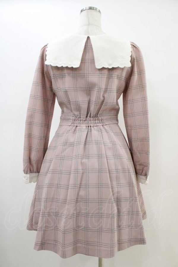 画像2: Secret Honey / チェックワンピース Free ピンク H-26-03-01-1027-CA-OP-NS-ZH (2)