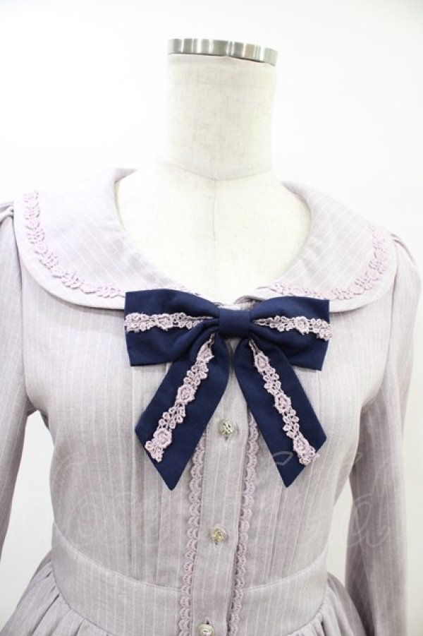 画像3: axes femme kawaii / ストライプセーラーワンピース Free ラベンダー H-26-03-01-1028-AX-OP-NS-ZH (3)