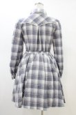 画像2: Secret Honey / チェックワンピース Free ブルー H-26-03-01-1031-CA-OP-NS-ZH (2)