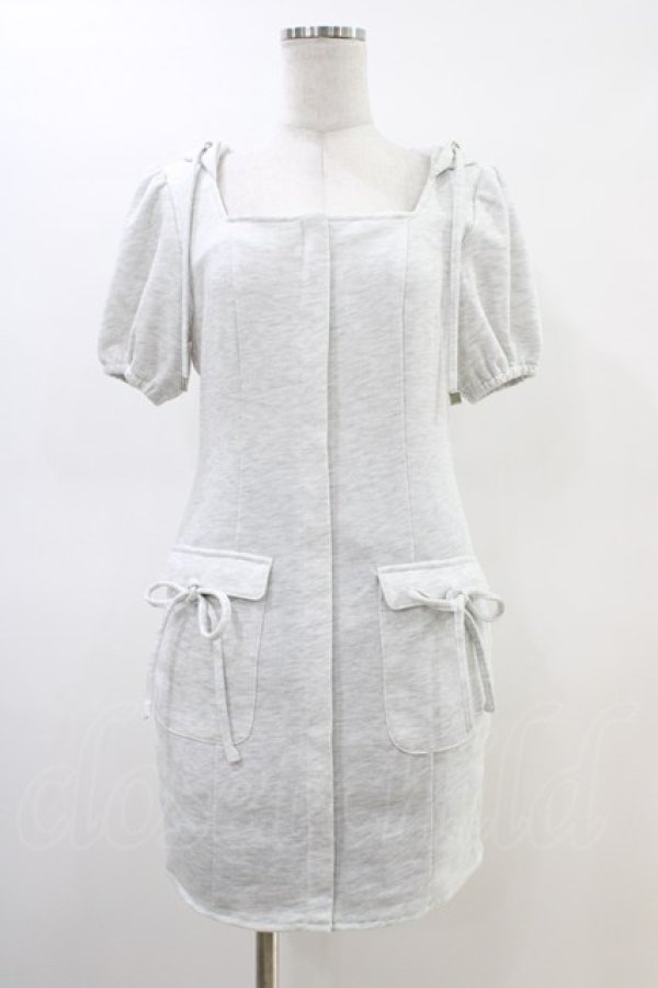 画像1: Bubbles / スウェットフーディーワンピース M オフ/グレー H-26-03-01-1034-CA-OP-NS-ZH (1)