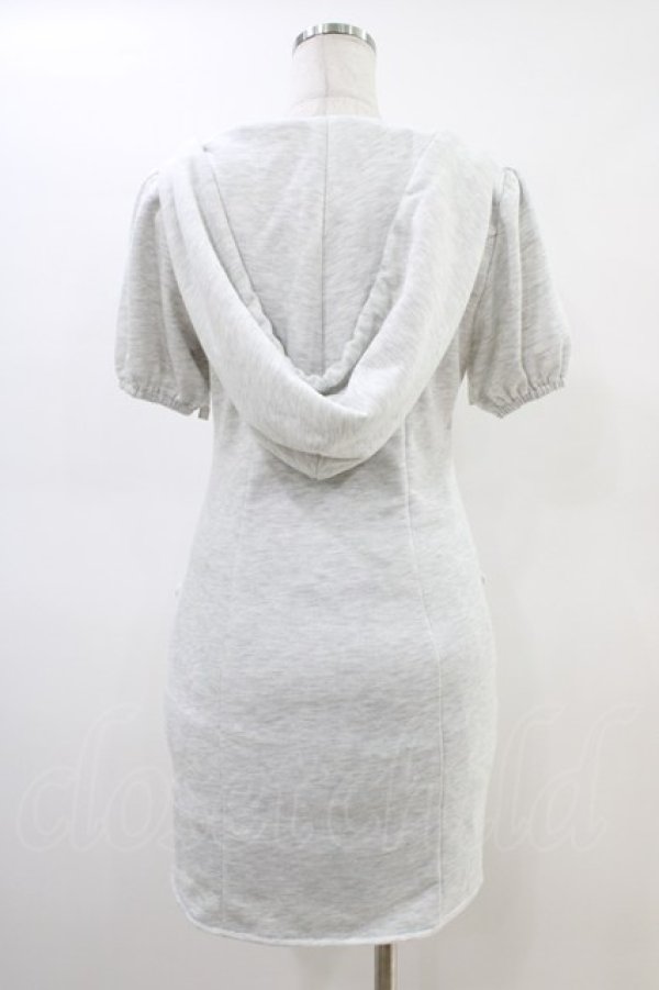 画像2: Bubbles / スウェットフーディーワンピース M オフ/グレー H-26-03-01-1034-CA-OP-NS-ZH (2)