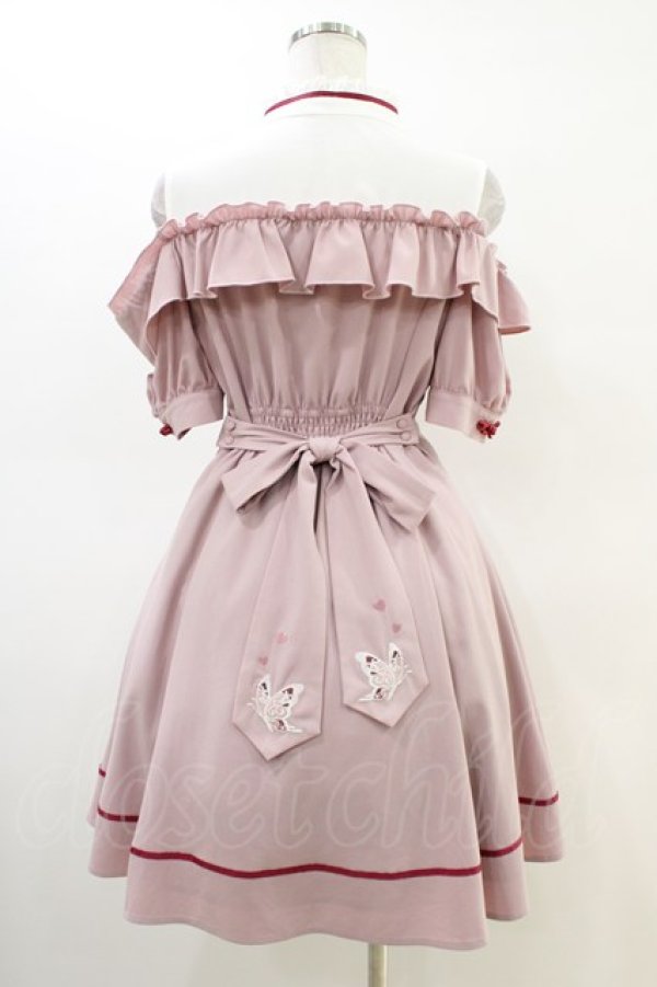 画像2: Amavel / 蝶々舞うランタンのチャイナワンピース Free ピンク H-26-03-01-1035-CA-OP-NS-ZH (2)