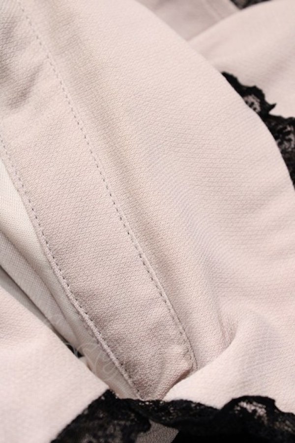 画像3: Rojita / ボウタイリボンラッフルシャツワンピース Free ピンク/ブラック H-26-03-01-1036-LO-OP-NS-ZH (3)