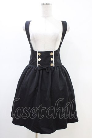 画像: Amavel / サスペンダースカート Free ブラック H-26-03-01-1037-CA-SK-NS-ZH