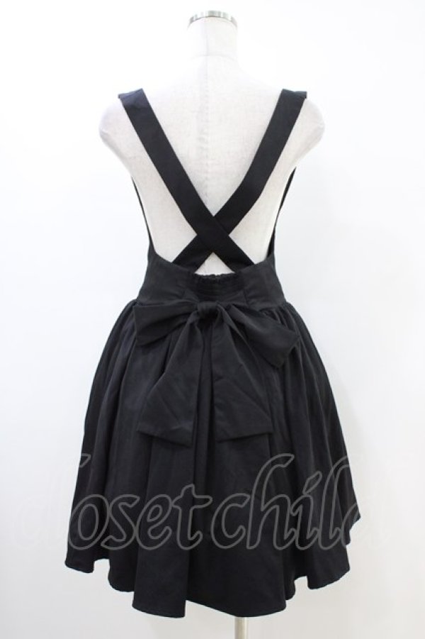 画像2: Amavel / サスペンダースカート Free ブラック H-26-03-01-1037-CA-SK-NS-ZH (2)