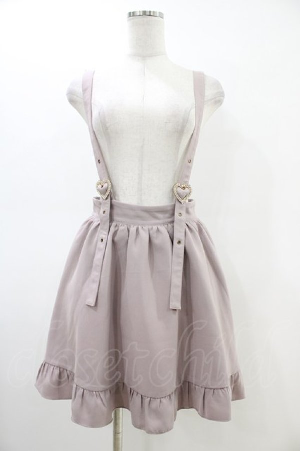 画像1: Rojita / ハートバックルサス付きスカート Free ピンク H-26-03-01-1038-LO-SK-NS-ZH (1)