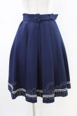 画像1: Fi.n.t / ライン使いマリンプリーツスカート Free NAVY H-26-03-01-1041-CA-SK-NS-ZH (1)