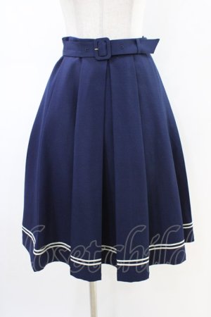 画像: Fi.n.t / ライン使いマリンプリーツスカート Free NAVY H-26-03-01-1041-CA-SK-NS-ZH