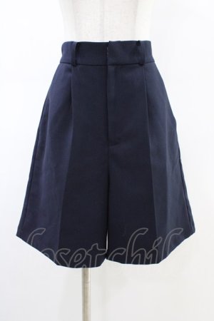 画像: Fi.n.t / ハイウエストバミューダパンツ Free NAVY H-26-03-01-1044-CA-PA-NS-ZH