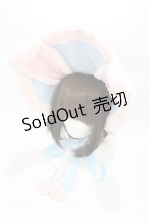 画像: Angelic Pretty / なかよしバニーボンネット  サックス/ピンク H-26-03-01-1006-AP-AC-NS-ZH