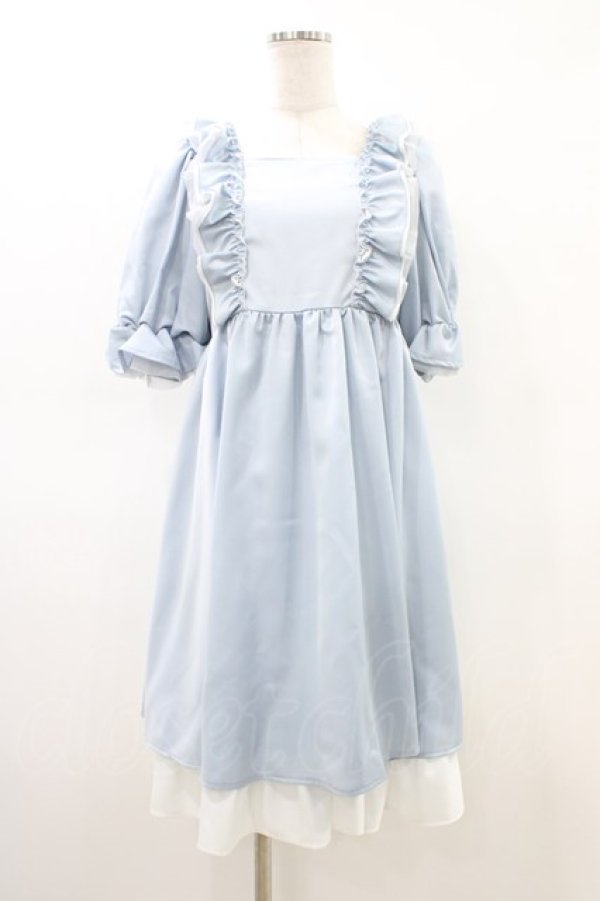 画像1: Maria pipi / SUMMER WATER DRESS Free サックス H-26-03-01-1047-EL-OP-NS-ZH (1)