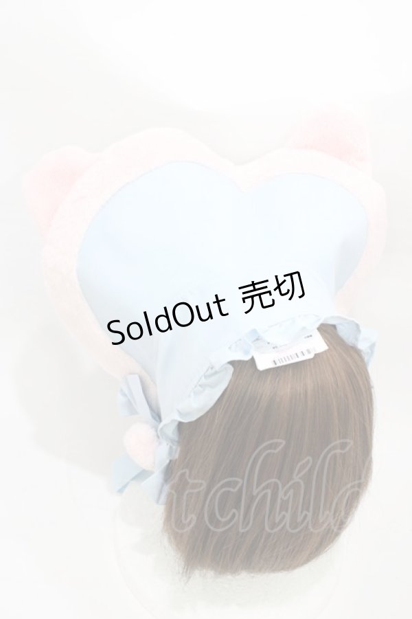 画像2: Angelic Pretty / なかよしバニーボンネット  サックス/ピンク H-26-03-01-1006-AP-AC-NS-ZH (2)