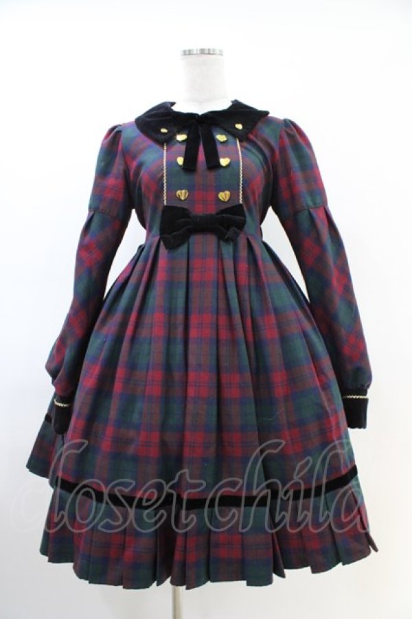 画像1: Angelic Pretty / Modern StudentワンピースSet Free グリーン H-26-03-01-1007-AP-OP-NS-ZH (1)