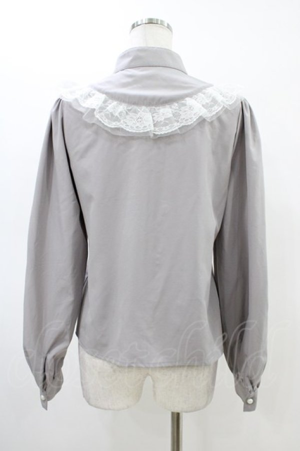 画像2: Ank Rouge / Vintagelikeブラウス M グレー H-26-03-01-1053-CA-BL-NS-ZH (2)