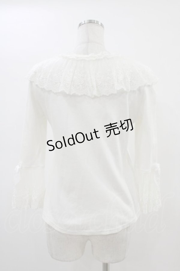 画像2: Angelic Pretty / Lacy Princessカットソー Free オフ H-26-03-01-1054-AP-TO-NS-ZH (2)