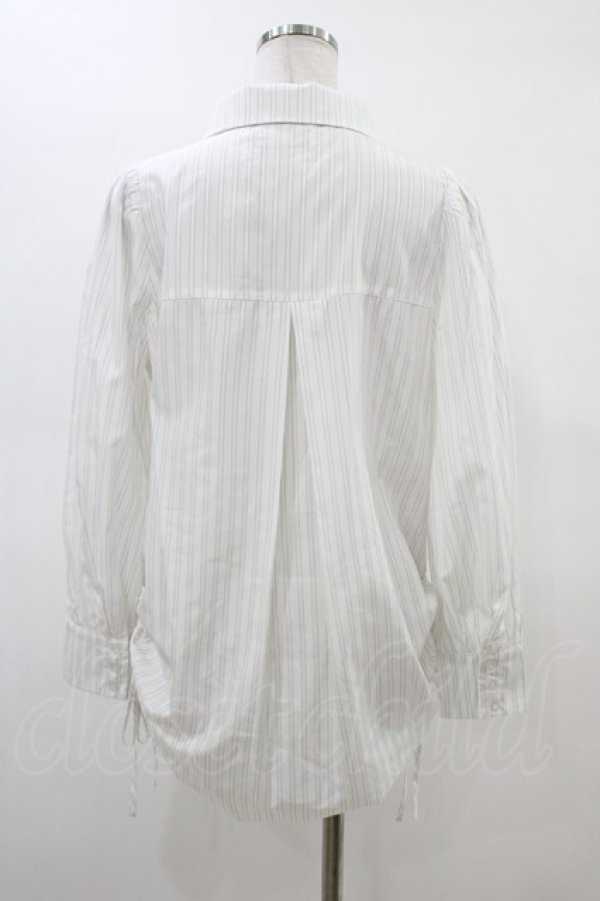 画像2: An MILLE / くしゅっとリボンシャツ Free 白 H-26-03-01-1055-EL-BL-NS-ZH (2)