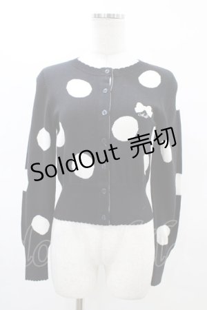 画像: Angelic Pretty / Dream Dot刺繍ニットカーディガン Free ブラック H-26-03-01-1059-AP-TO-NS-ZH