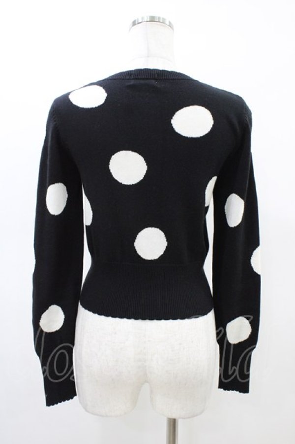 画像2: Angelic Pretty / Dream Dot刺繍ニットカーディガン Free ブラック H-26-03-01-1059-AP-TO-NS-ZH (2)
