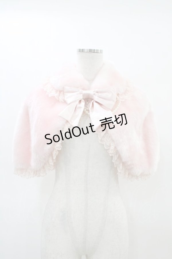 画像1: Angelic Pretty / Prettyリボンファーケープ Free ピンク H-26-03-01-1062-AP-TO-NS-ZH (1)