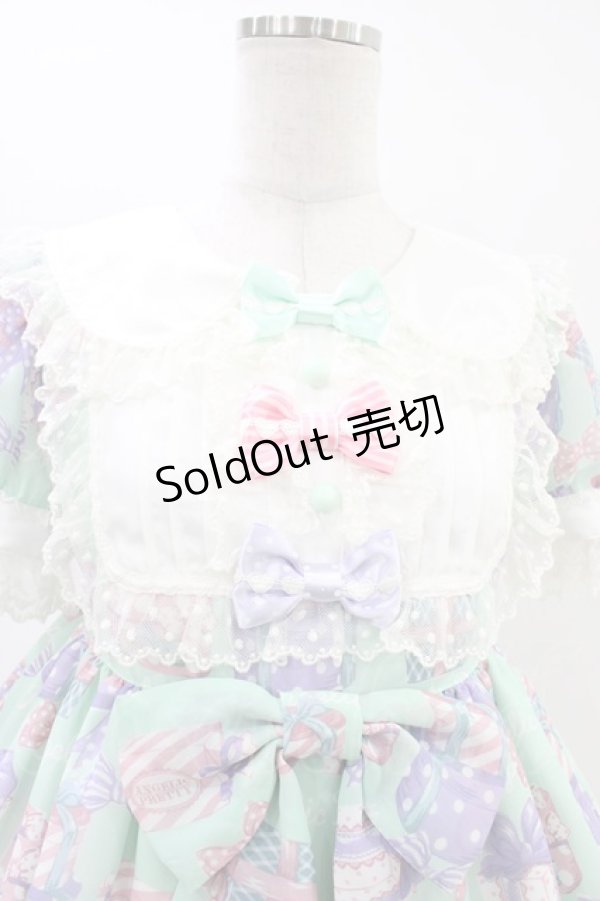 画像4: Angelic Pretty / ラッピングハートワンピース Free ミント H-26-03-01-1011-AP-OP-NS-ZH (4)
