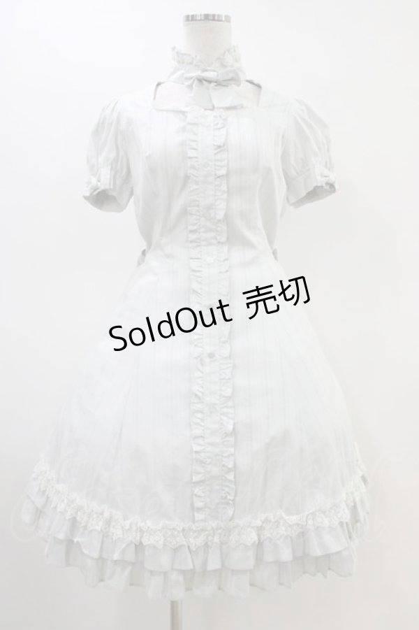 画像1: Innocent World / ハートデコルテドビーワンピース Free サックス H-26-03-01-1012-IW-OP-NS-ZH (1)