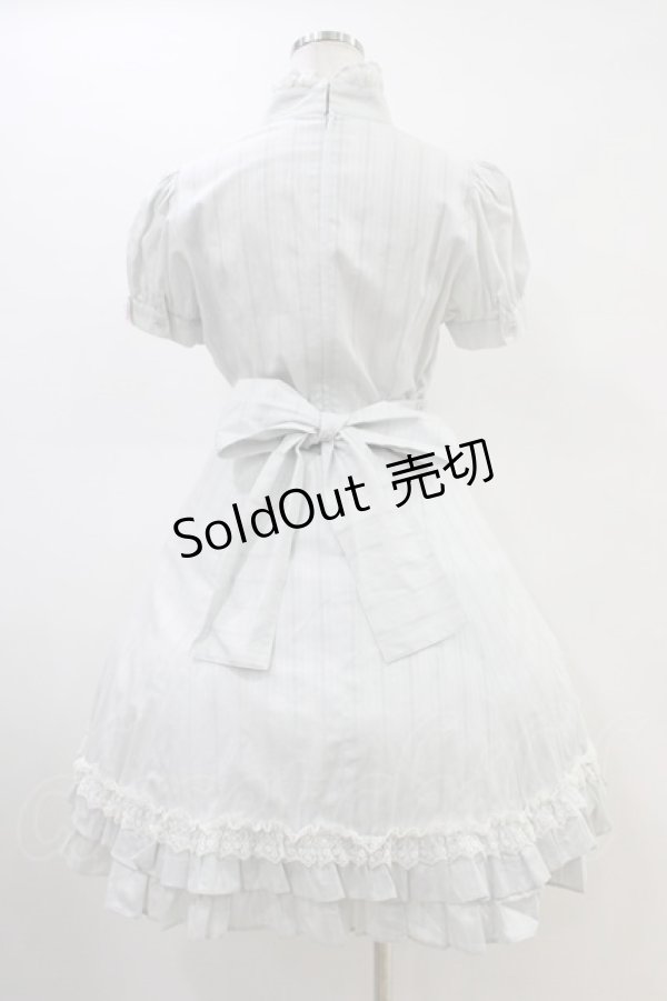 画像2: Innocent World / ハートデコルテドビーワンピース Free サックス H-26-03-01-1012-IW-OP-NS-ZH (2)