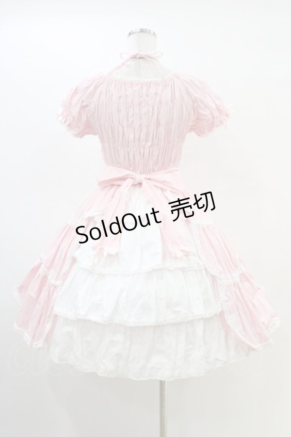 画像2: Angelic Pretty / シャーリングプリンセスワンピース Free ピンク H-26-03-01-1013-AP-OP-NS-ZH (2)