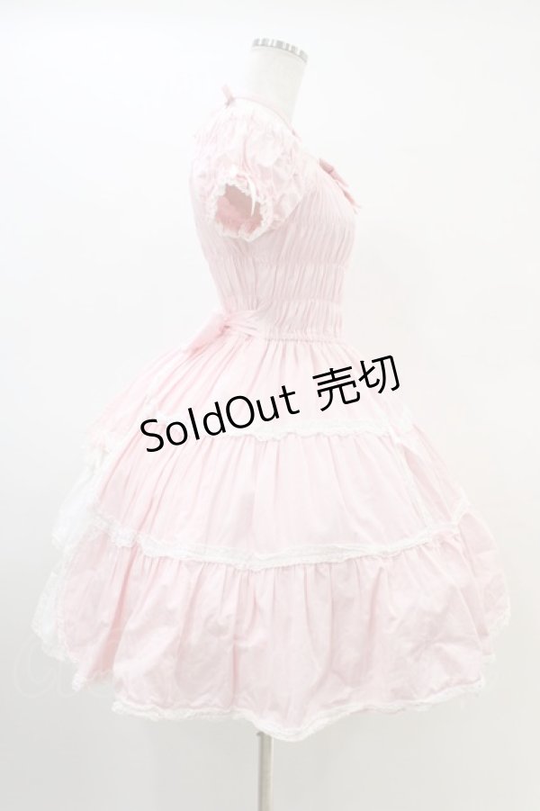 画像3: Angelic Pretty / シャーリングプリンセスワンピース Free ピンク H-26-03-01-1013-AP-OP-NS-ZH (3)