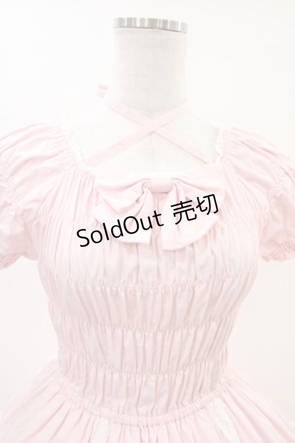 画像4: Angelic Pretty / シャーリングプリンセスワンピース Free ピンク H-26-03-01-1013-AP-OP-NS-ZH (4)