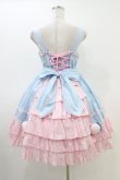 画像2: Angelic Pretty / なかよしバニージャンパースカート Free サックス/ピンク H-26-03-01-1020-AP-OP-NS-ZH (2)