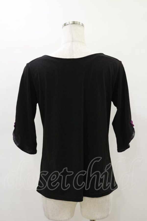 画像2: Qutie Frash / クロスインナートップス  黒×紫 H-26-03-01-009-QU-TO-KB-ZH (2)