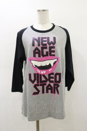 画像: HELL CAT PUNKS / プリントカットソー L グレー×黒 H-26-03-01-012-PU-TO-KB-ZH