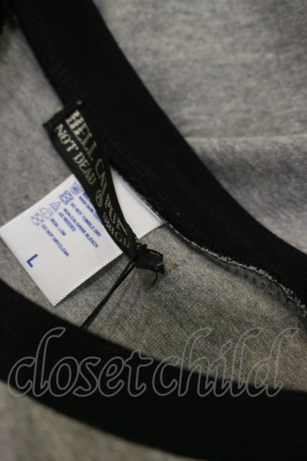 画像3: HELL CAT PUNKS / プリントカットソー L グレー×黒 H-26-03-01-012-PU-TO-KB-ZH (3)