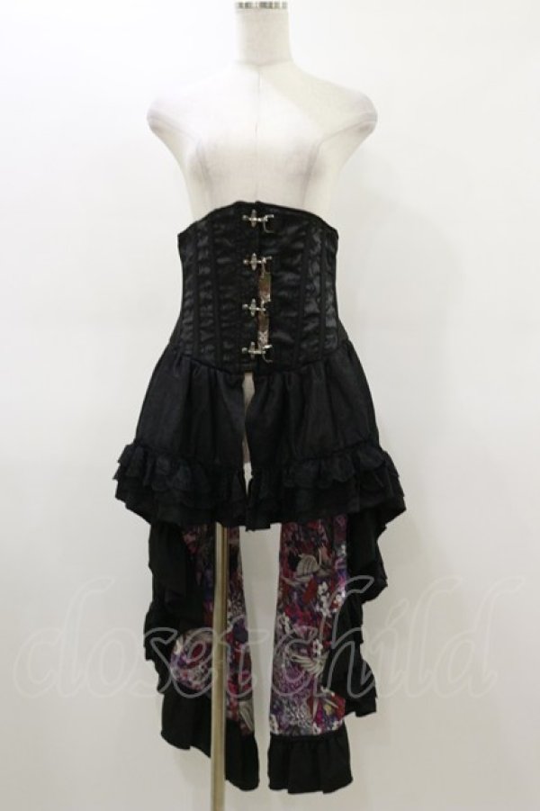 画像1: Qutie Frash / コルセットスカート  黒 H-26-03-01-016-QU-SK-KB-ZH (1)