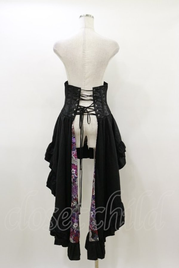 画像2: Qutie Frash / コルセットスカート  黒 H-26-03-01-016-QU-SK-KB-ZH (2)