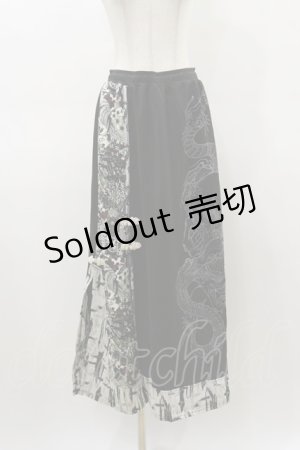 画像: Qutie Frash / 2019プレミアム-白鶴-ロングスカート  黒 H-26-03-01-022-QU-SK-KB-ZH