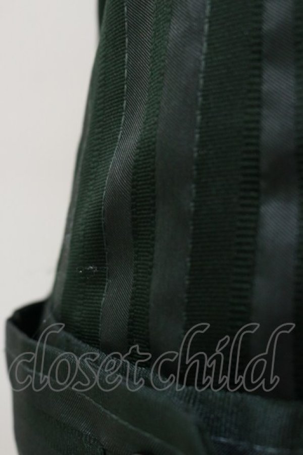 画像5: Jane Marple / レジメンタルストライプローウエストジャンパースカート M グリーン H-26-03-01-025-JM-OP-KB-ZH (5)