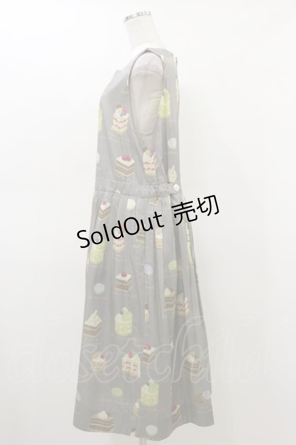 画像3: Jane Marple / Patisserie francaiseタブリエドレス  グレー H-26-03-01-027-JM-OP-KB-ZH (3)